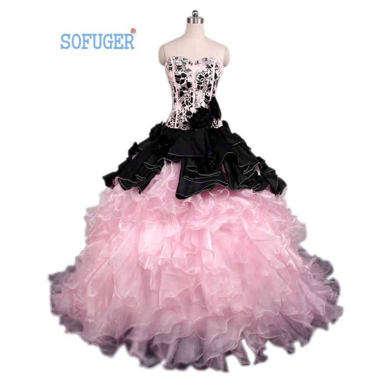 Popular Black and Pink Ball Gown-Buy Cheap Black and Pink Ball ...
