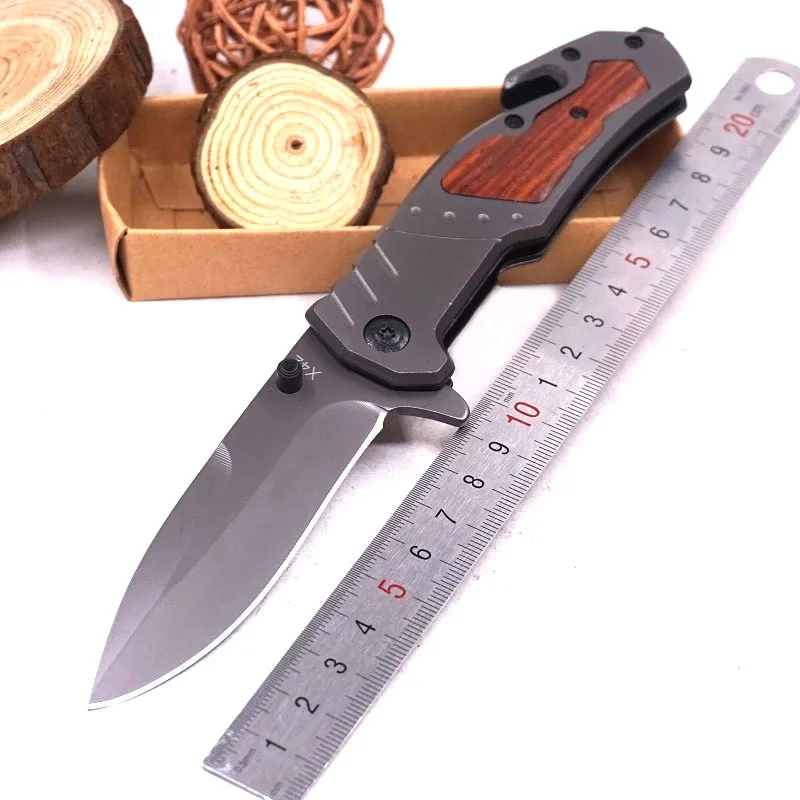 Folding pocket knife tactical knife combat survival multi function