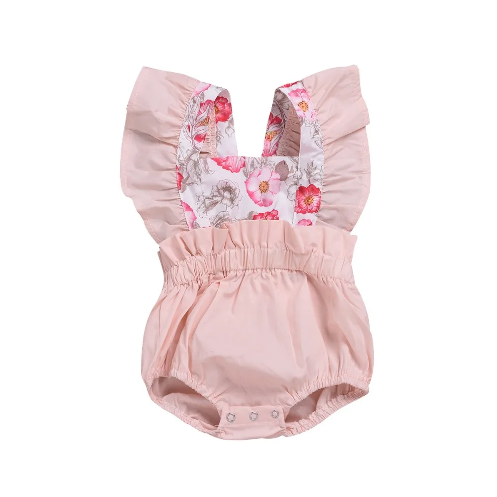 Pousseky Combinaison En Coton Pour Nouveau Ne Fille 19 Barboteuse A Manches Courtes Vetements Pour Bebe Fille Barboteuse Aliexpress