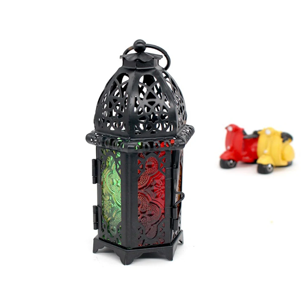 Vintage Decor Lanterns Hollow Candlestick Candle Holder Windproof Gift Craft DIY Hanging Lantern Party Supplies