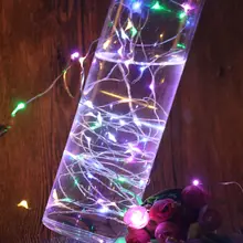 Рождественский свет 10 шт. AA на батарейках 10 м/100 светодиодный s медный провод теплый белый светодиодный гирлянда Звездные рождественские фонари