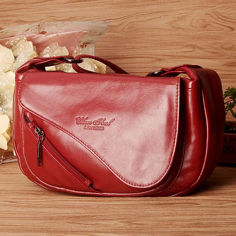 

Fashion Women Genuine Leather Handbags Brand Cow Leather Messenger Shoulder Bags Bolsas Feminina High Quality Phone Bag