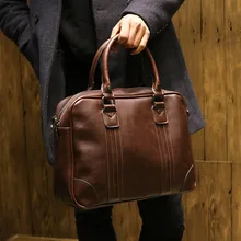 2016 Men Casual Briefcase Business Shoulder Leather Messenger Bags Computer Laptop Handbag Men’s handbag