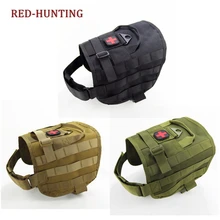 Тактический Кинологический жилет K9 Molle компактный Услуги собаки жгут нейлоновая сетка для дрессировки собак, одежда для охоты
