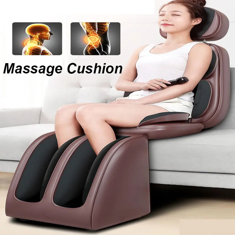 Cervical Neck Waist Back Shoulder Multifunction Body Shake Massage Cushion Home Body Wrap Copper Core Electromechanical Thick PU