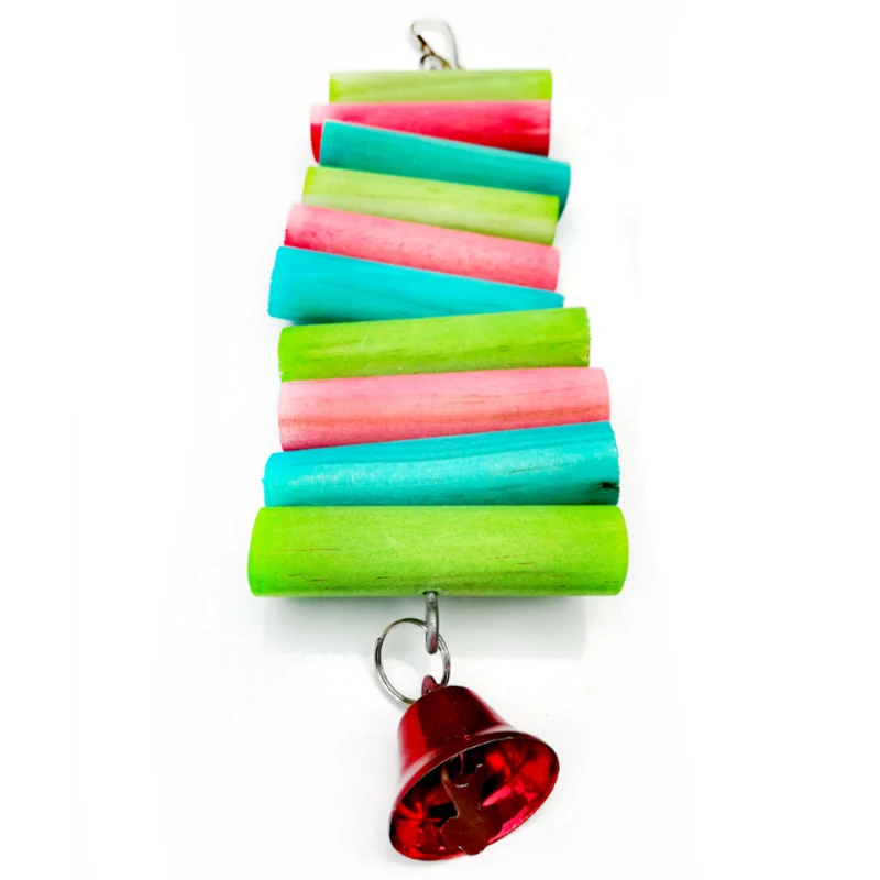 

1 pcs Squirrel Hamster Chinchilla Rabbit Molar String Bite String Ornaments Colored Color Biting Wood String Parrot Climb Bird