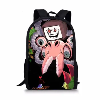 

ThiKin Undertale School Bag Animal Anime FNAF Chica Foxy Undertale Sans Casual BackPack Toddlers Boys Girls Teenager Mochila