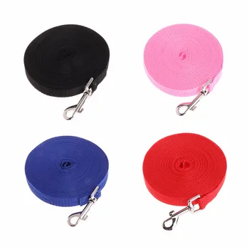 

1Pc 4-Color Pet Dog Lead Leash Long Strap Nylon Rope Obedience Training Walking 1.5/6/10/15M Pet Supplies C42