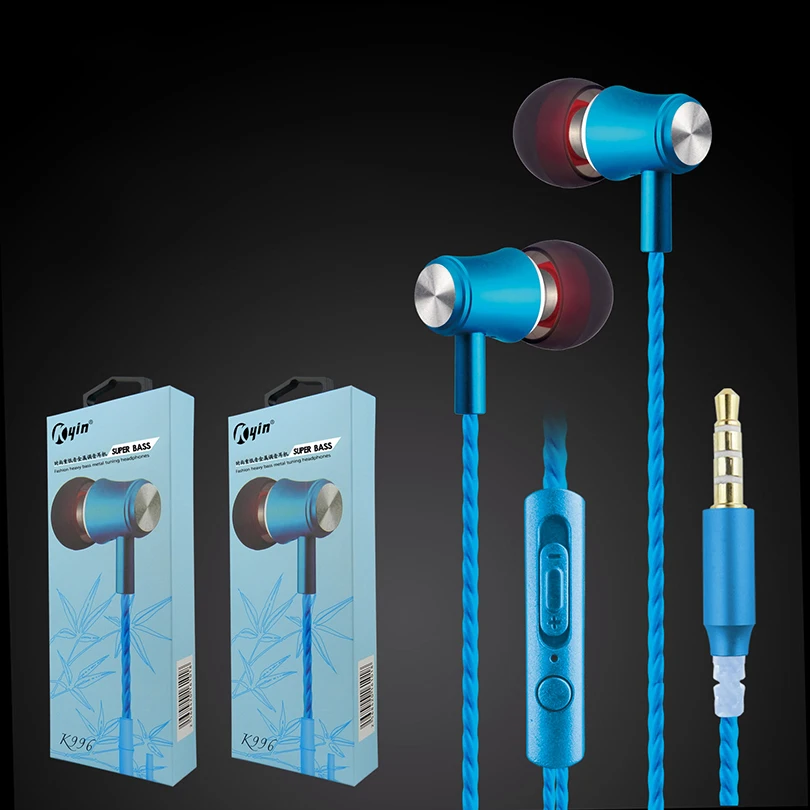 Aibesser best wired headset with mic for android in ear smart universal stereo handsfree bass