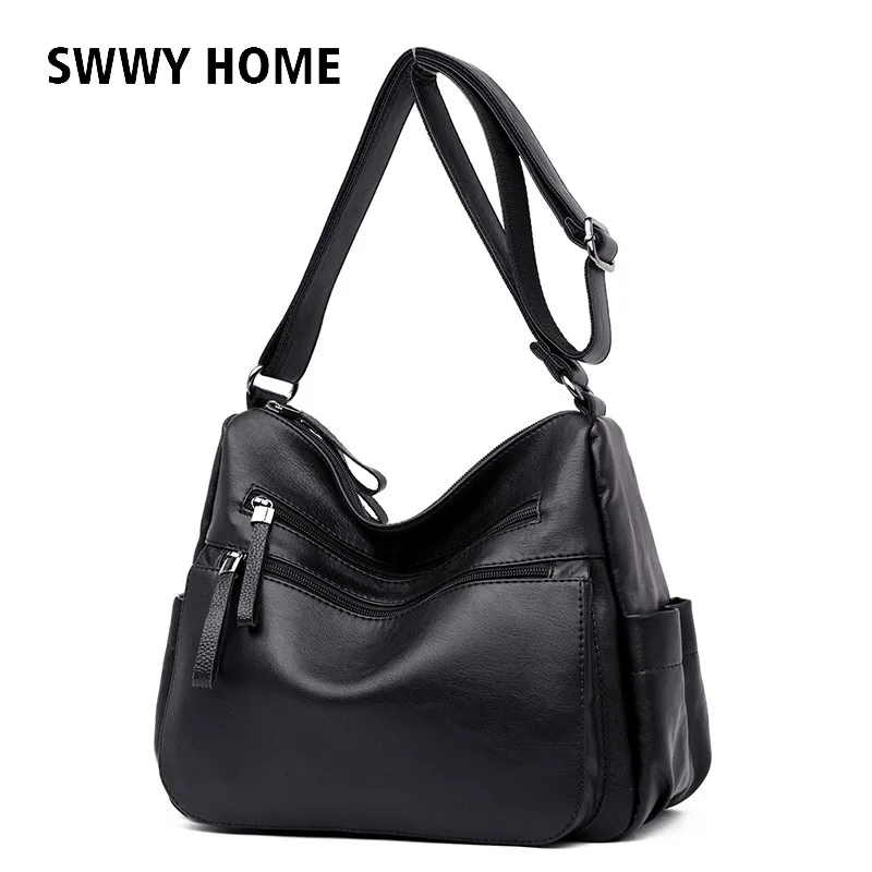 

Female leather Messenger Bags Feminina Bolsa Leather Luxury Handbags Women Bags Designer 2019 Sac a Main Ladies Shoulder Bag Red