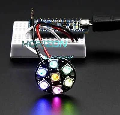 

7-Bit WS2812 5050 RGB LED Ring Round Decoration Bulb