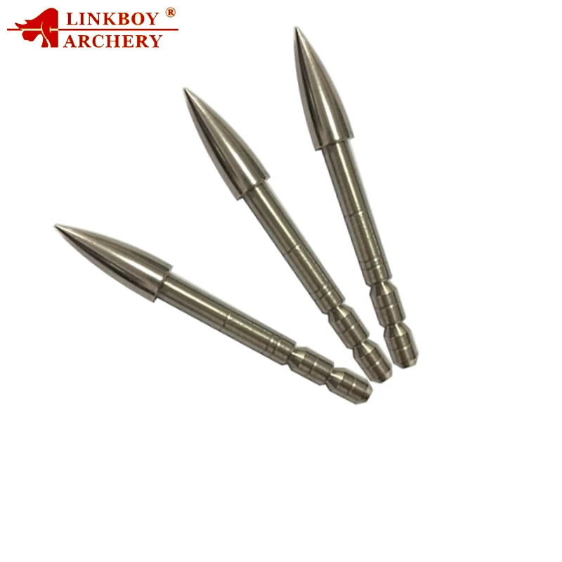 

12pcs Linkboy Archery Insert Broadhead Arrow Target Point Tips 80/100/120gr ID4.2mm Arrows Shaft Arrow head hunting