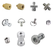 Adaptador de montaje de tornillo para trípode de cámara, soporte de luz de 1/4