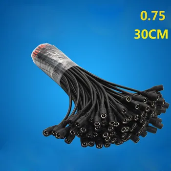 

5pcs DC Power Connector Wire Female,Power Cord Extension Cable Plug For Monitor Video Camera,Red Black Lines Dc 5.5*2.1mm