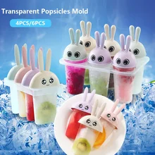 Cartoon Cute Rabbit Ice Cream Mold 2 Styles Home Ice Making Mold Party Mould Molds Children DIY Kitchen Practical Gadgets