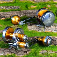 PRO BEROS алюминиевая обработанная с ЧПУ Рыболовная катушка(левосторонняя) Max Drag Морская Лодка 14 кг/16 кг/19 кг/21 кг Рыболовная катушка троллинг катушка