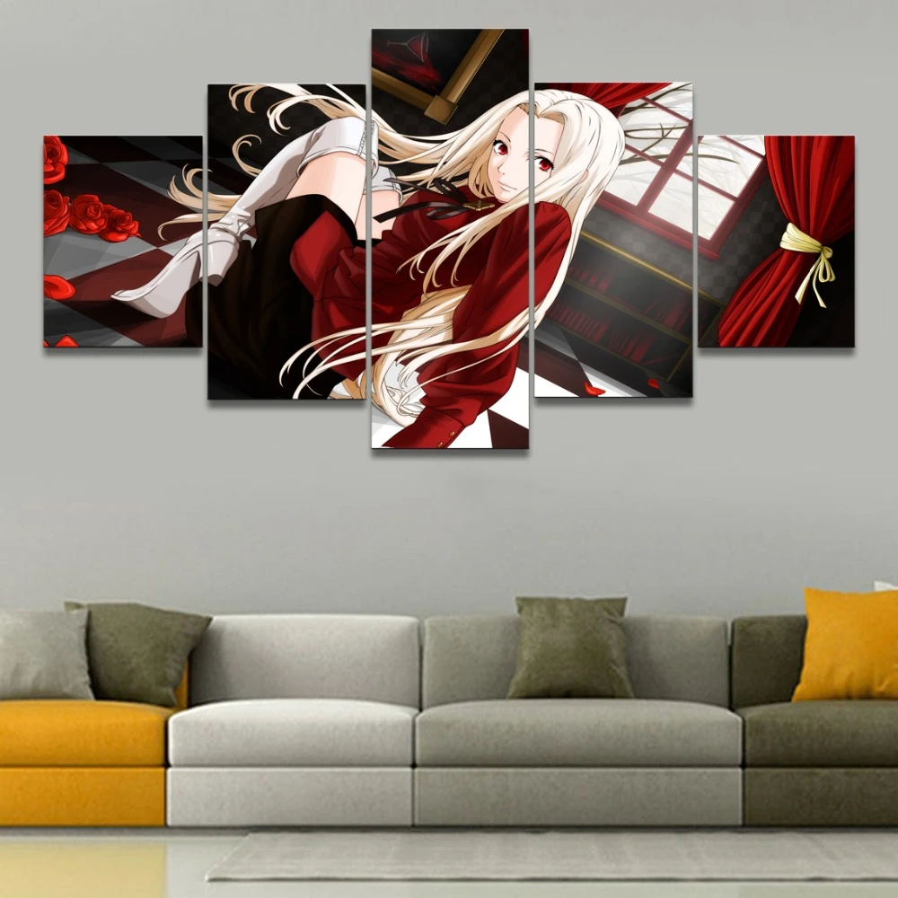 Modular Pictures Wall Art 5 Pieces Anime Fate Zero Irisviel Von Einzbern Painting Home Decor Canvas Hd Prints Poster Framework Modular Pictures Print Posterwall Art Aliexpress