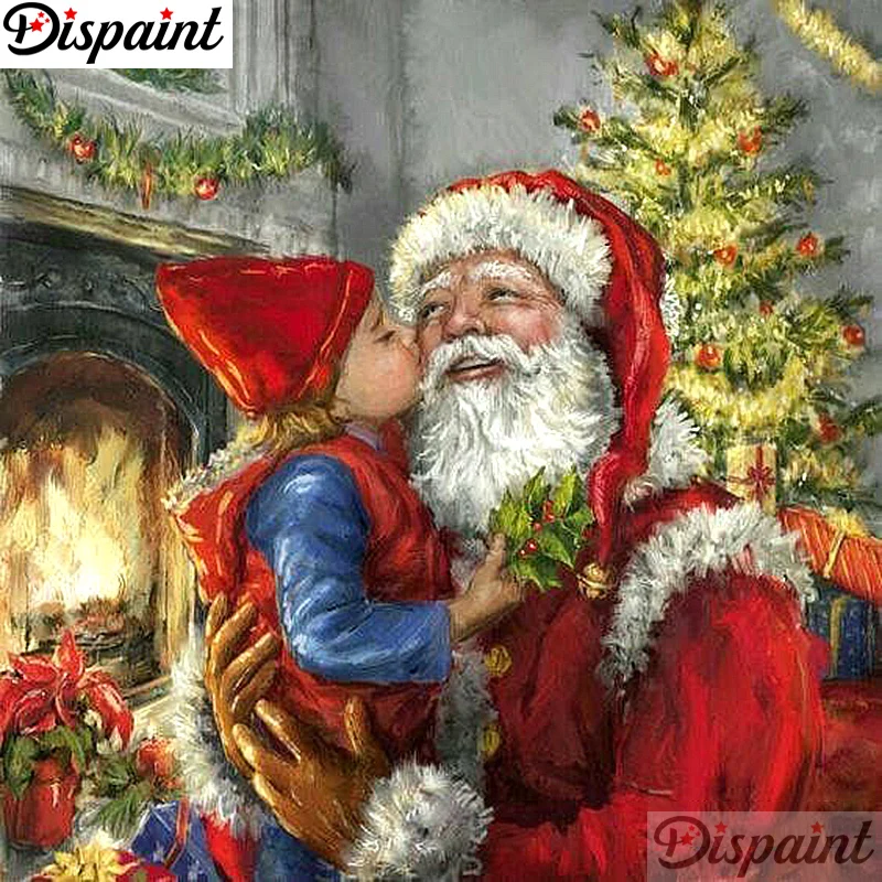 

Dispaint Full Square/Round Drill 5D DIY Diamond Painting "Santa Claus" 3D Embroidery Cross Stitch 5D Home Decor A10635