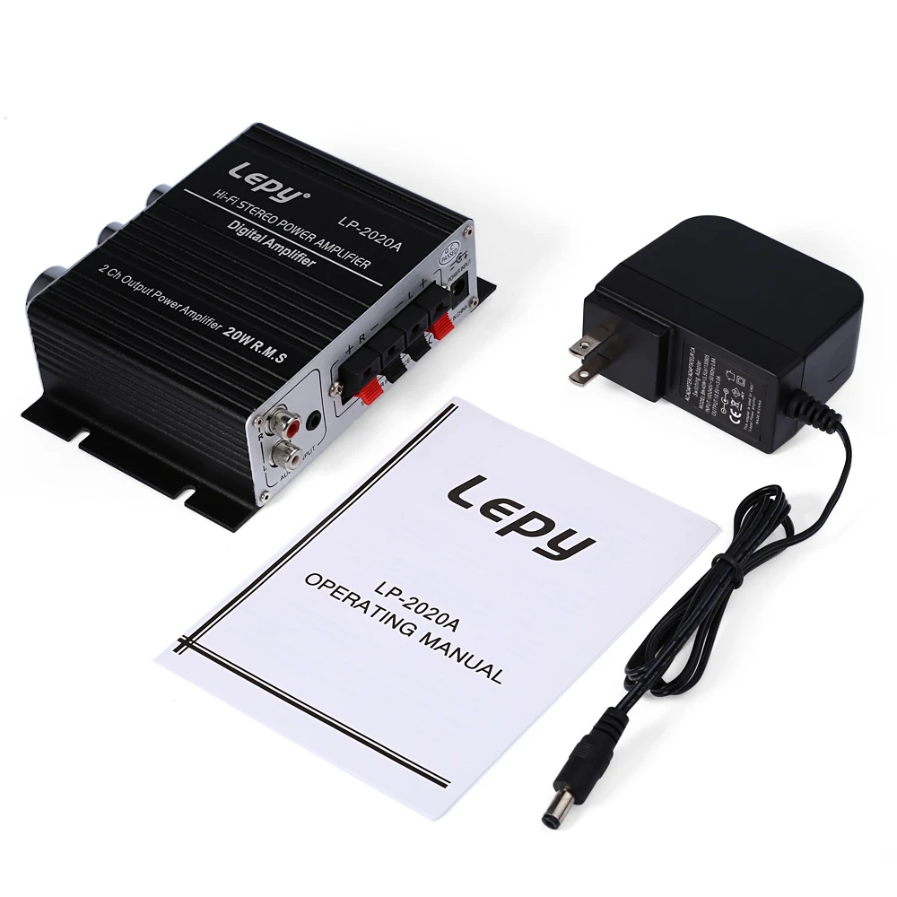 

Lepy LP-2020A HiFi Digital Stereo Amplifier with Over-current Protection with Infrared Remote Control