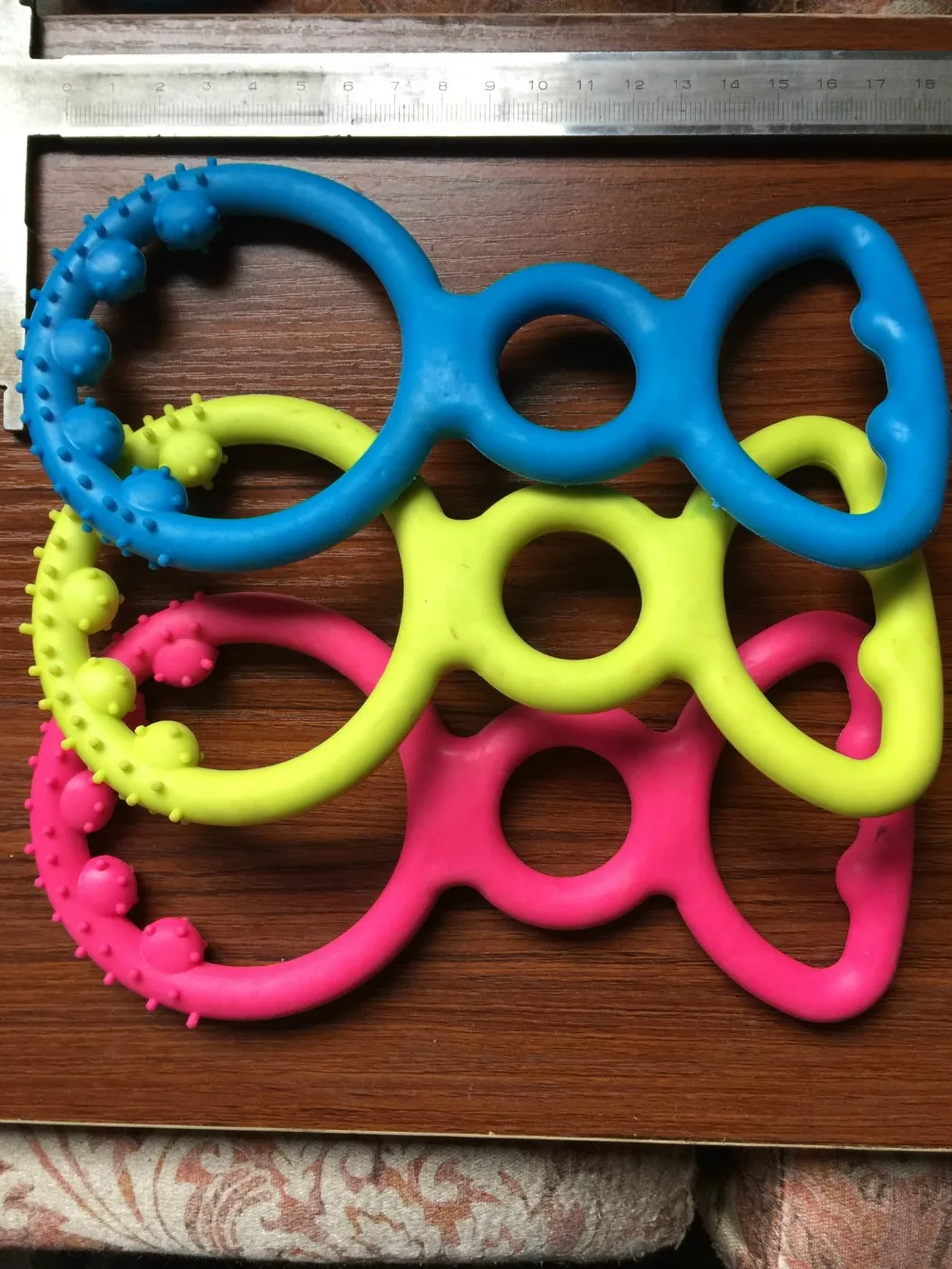 1PCS 18cm Length Pet Dog Puppy Chew Toy Play Playing Ring Fetch Teeth