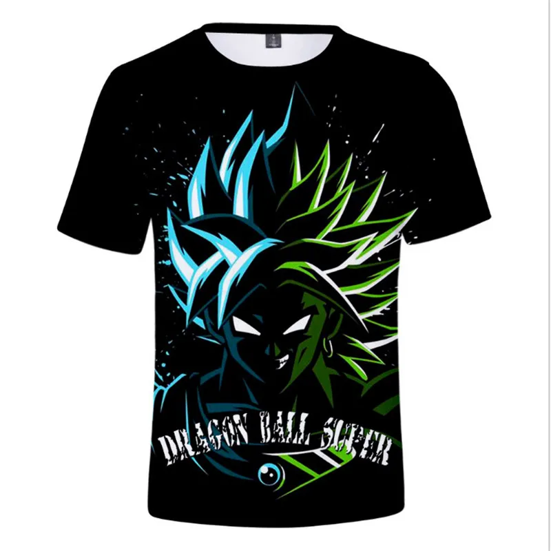 

QXSMT Super saiyan 3D T-shirt anime dragon ball Monkey King summer fashion T-shirt top male/male master Roshi printed clothing