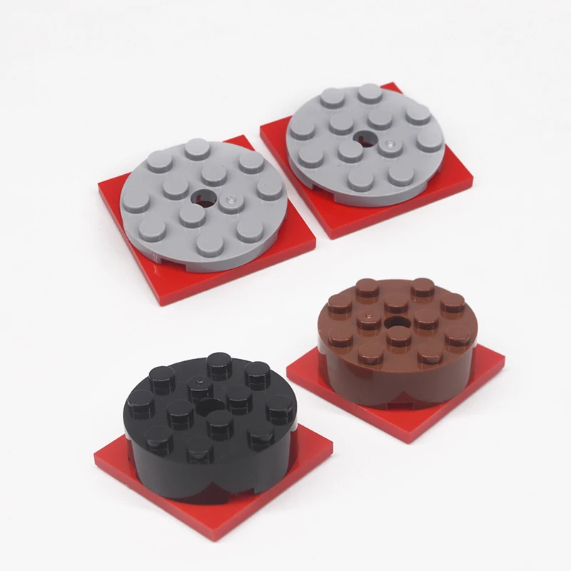 

Turntable 4 x 4 Square Base, Locking Plate, Round 4 x 4 with Hole fit with 61485, 60474 building blocks toys kids gift