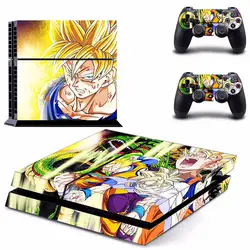 Dragon Ball кожи Стикеры для PS4 Системы Playstation 4 консоли с 2 контроллера