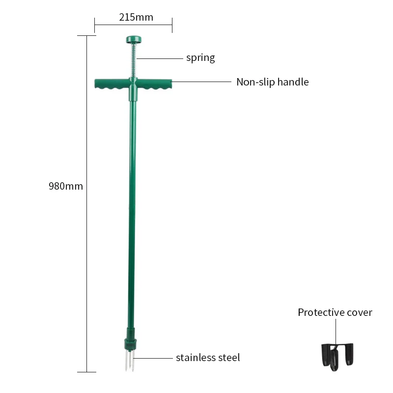 PRACMANU стоячий сорнячок и съемник сорняков стоячий ручной инструмент с 3 когтями из нержавеющей стали Съемник сорняков