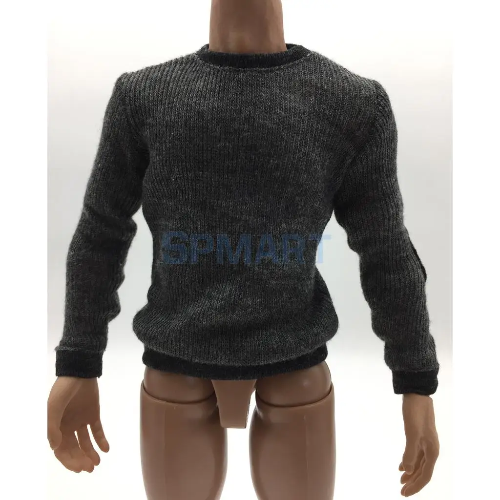 1/6 Scale Mens Knitted Round Neck T-shirt Shirt for 12