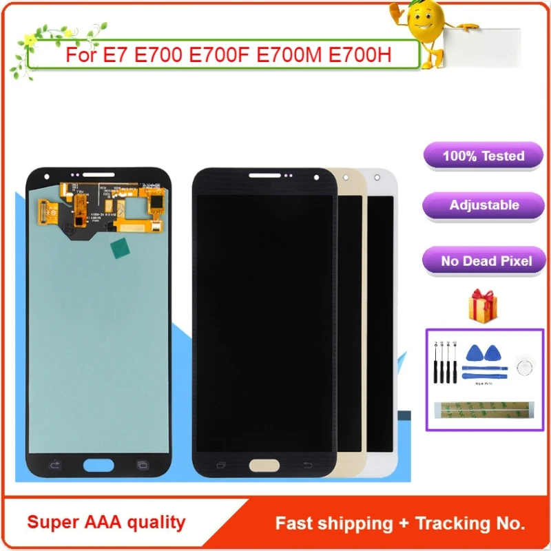 

E700 screen For Samsung Galaxy E7 LCD E700 E700F E700M E700H LCD Display Digitizer Touch Screen E700 LCD For samsung E7 Display