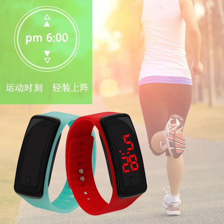 

Rubber LCD Digital Watches Women Men Fashion Pedometer Calorie Counter Date Clock Watch Womens Bracelet LCD Wrist Watches