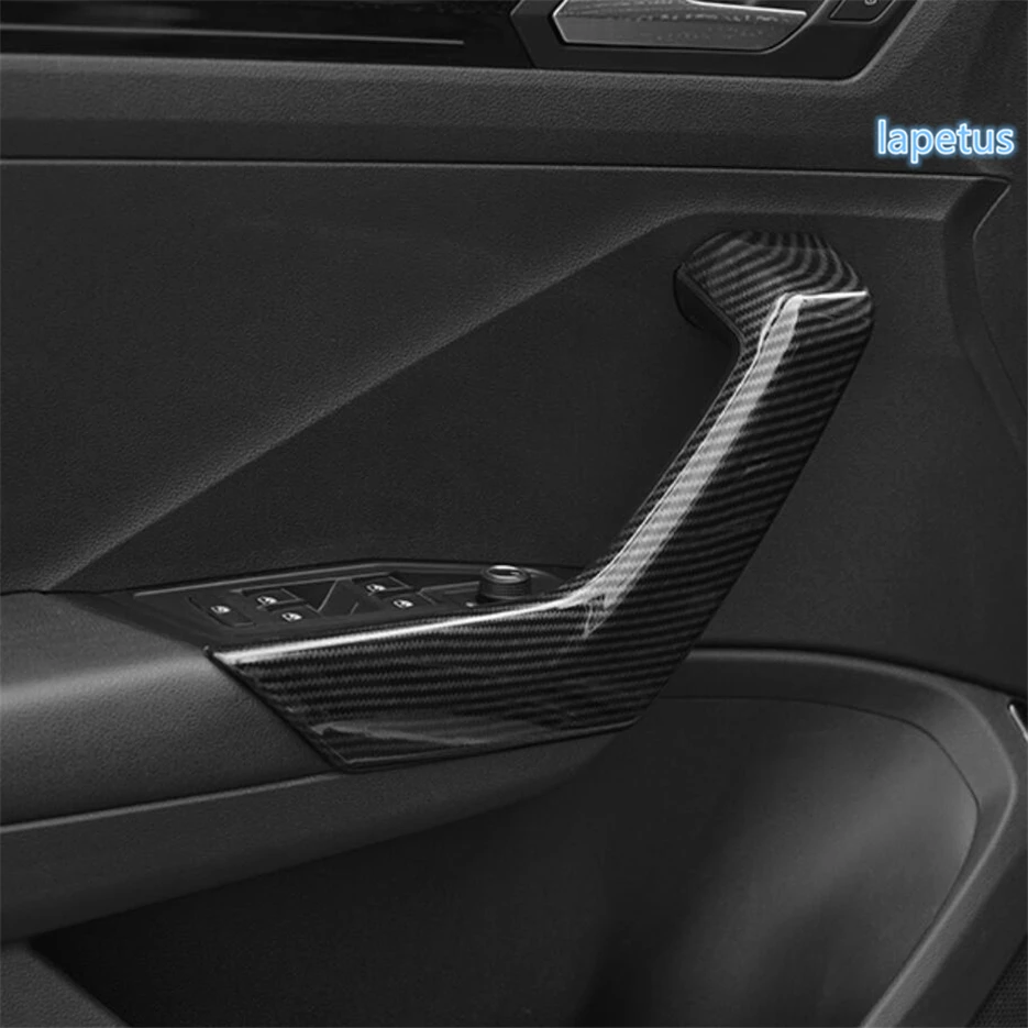 

Lapetus Accessories Fit For Volkswagen T-Roc 2018 2019 Inner Door Handle Armrest Frame Cover Trim / Matte / Carbon Fiber Style
