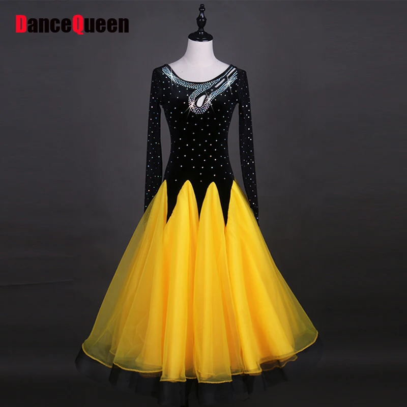 Buy Cheap Latin Dance Dresses For Ladies Yellow Black