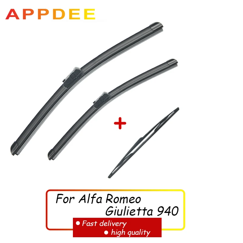 

APPDEE Wiper Front & Rear Wiper Blades Set For Alfa Romeo Giulietta 940 2010 - 2020 2019 Windshield Windscreen Window 24"18"14"