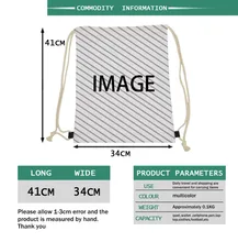 Customized Draw Strings Bag Backpack Package Any image is Available The only need is a picture I will do the design for you