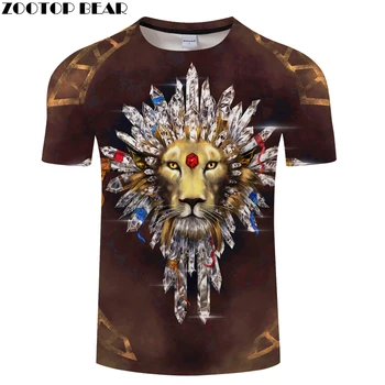 

Ice 3D Lion tshirt Anime t shirt Men t-shirt Harajuku Tee Summer Top Short Sleeve O-neck Camiseta Streatwear DropShip ZOOTOPBEAR