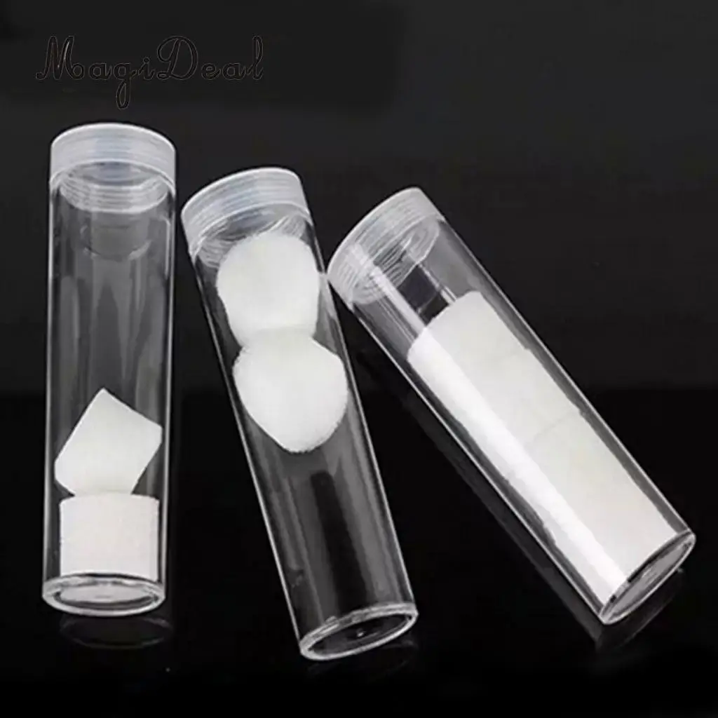 20Pcs Coin Protective Tube Holder Clear Round Case Coin Storage Box Canister