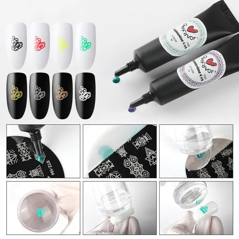 Gelfavor مسمار الورنيش هلام لختم الأظافر Gellak مجموعة طلاء تلميع الطلاء لوحة 8g مسمار ختم الورنيش هلام الأشعة فوق البنفسجية مانيكير رسومات أظافر Gelfavor مسمار الورنيش هلام لختم الأظافر Gellak مجموعة طلاء تلميع الطلاء لوحة 8g مسمار ختم الورنيش هلام الأشعة فوق البنفسجية مانيكير رسومات أظافر