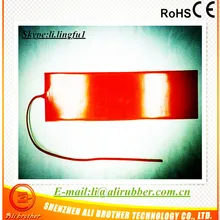 Силиконовый резиновый нагреватель 230 В 1800 Вт 200*800*1,5 мм клейкий 1 лицевой 100 к термистор 1000 мм свинцовый провод выходящий с короткой стороны