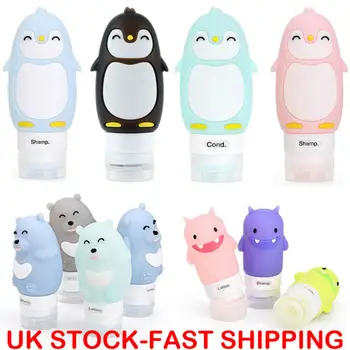 

Silicone Squeeze Bottle Cosmetic Lotion Container Travel Empty Shampoo Pot Refillable Bottle