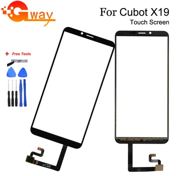 

100% tested 5.93" Mobile Phone Front Glass For Cubot X19 Touch Sreen Digitizer Panel With Tape Replacement +Tools