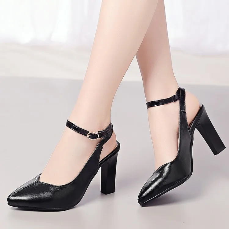 

Big Size 11 12 13 14 Ladies high heels women shoes woman pumps Shallow Rough heeled high heeled single shoes