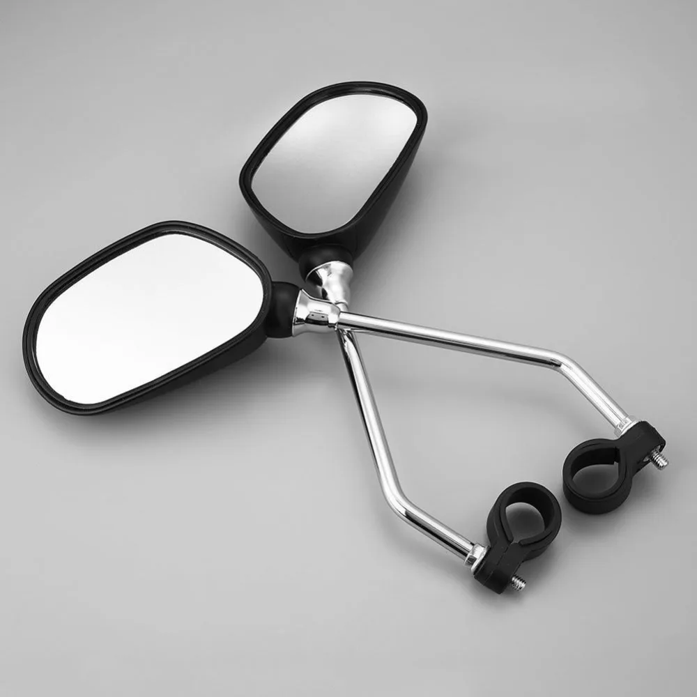 2 шт., велосипедный руль, зеркало заднего вида, Велосипедное Зеркало, широкий диапазон заднего вида, отражатель, регулируемый угол, стеклянные зеркала