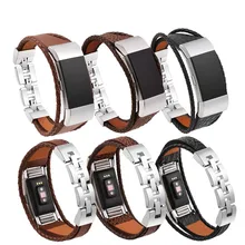 Ретро сменный тканый ремешок для Metal Charge 2 полосы металлический кожаный шнур Braide плетеные ремни для Fitbit 2 зарядный браслет