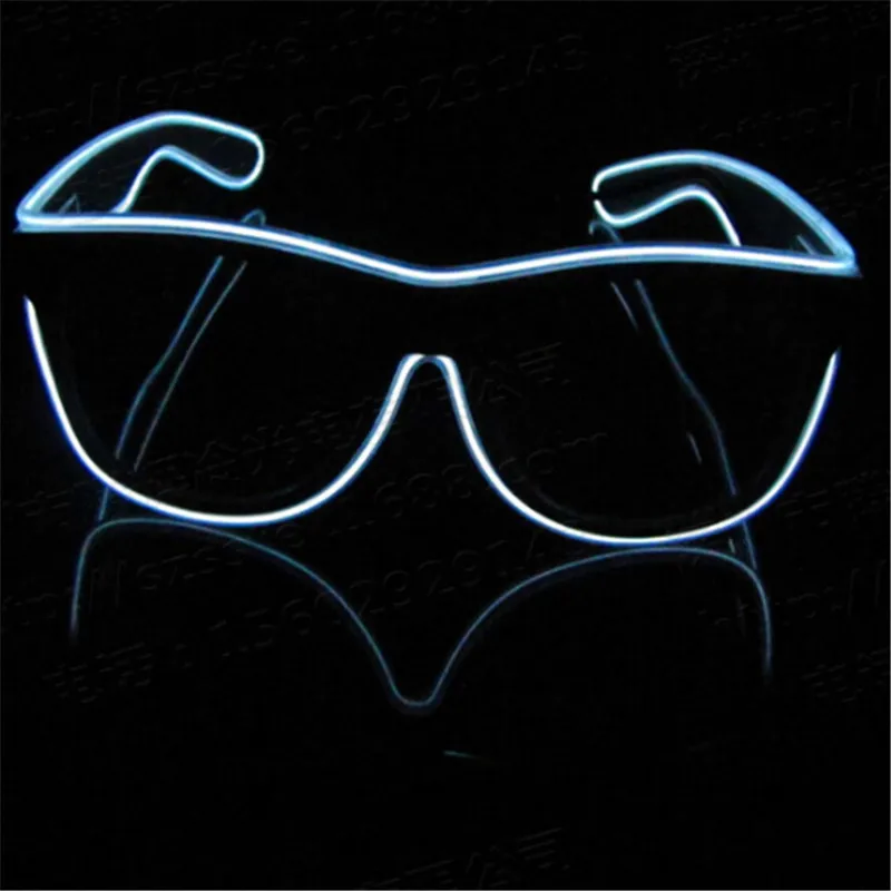 Мигающие очки EL WIRE led Glaeees светящиеся вечерние принадлежности светильник ing новинка подарок яркий светильник праздничные вечерние светящиеся солнцезащитные очки