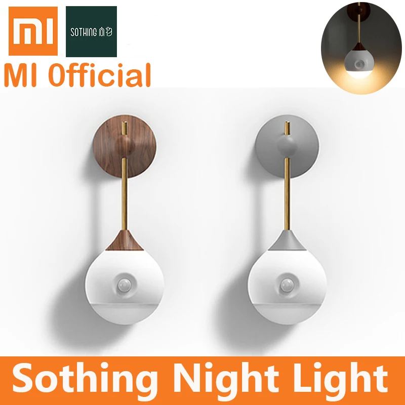

Xiaomi Mijia Sothing Night Light Smart Sensor USB Charging Removable Portable Infrared Induction Night Lamp for smart home