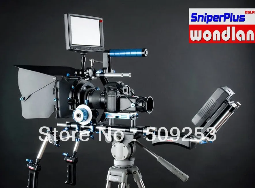 Wondlan Новый Снайпер 2.0 Pro плечо установка DSLR Kit 15 мм стержень + фоллоу фокус Матовая