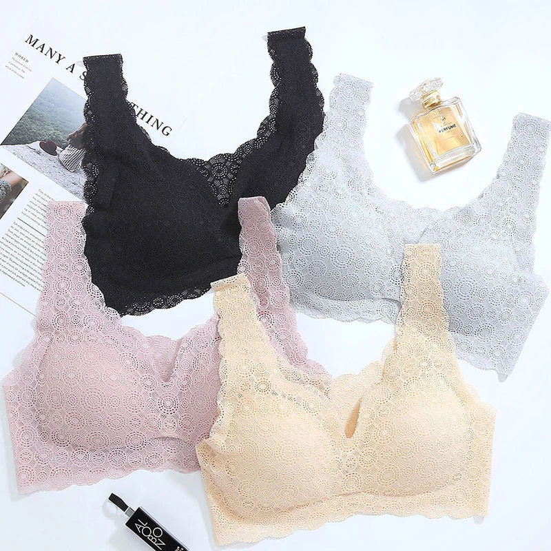 seamless lace bralette