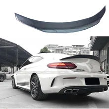 Becquet de toit arrière en Fiber de carbone pour Mercedes Benz W205 coupé 2015 – 2017 C63 AMG C200 C250 C180 C300 C350, classe C W205