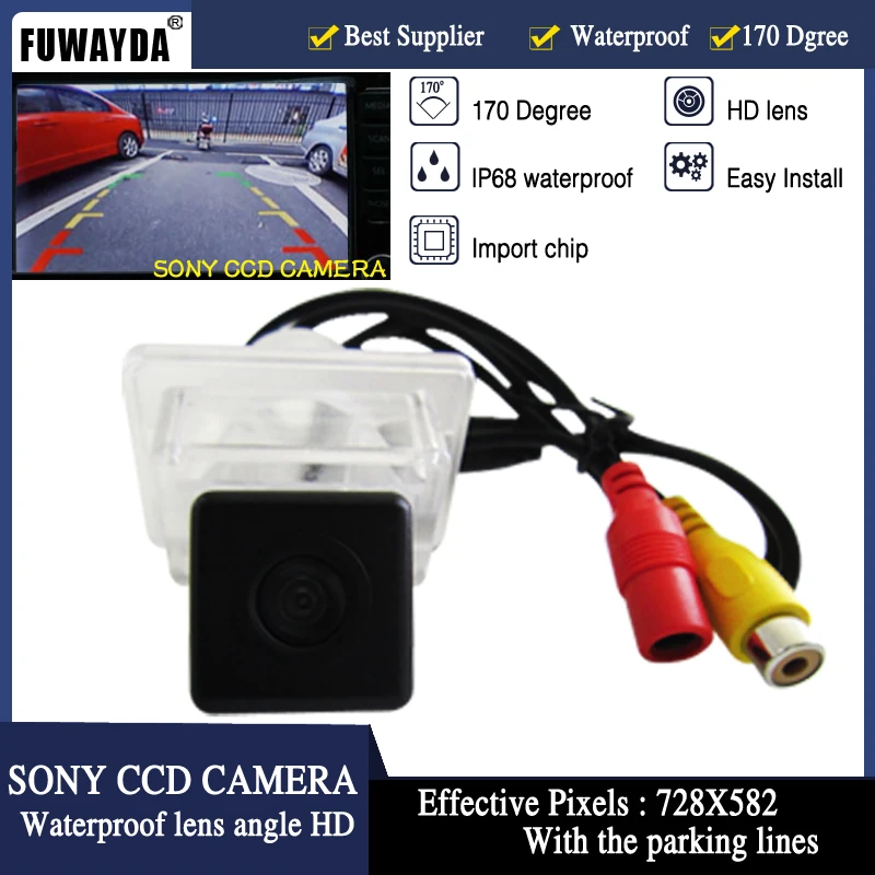 FUWAYDA HD CCD чип заднего вида камера для Mercedes-Benz C E S КЛАСС CL Класс W204 W212 W216 W221